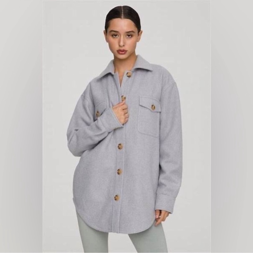 Good American Shacket Jacket Size 1/2 or US Medium